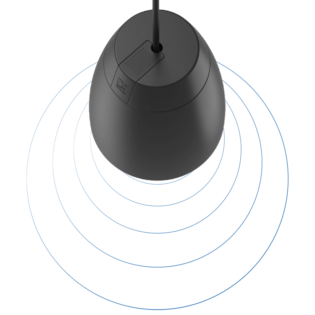 ALTI-series-waves Двулентов 4″ висящ говорител ALTI4 Audac черен | AVStore
