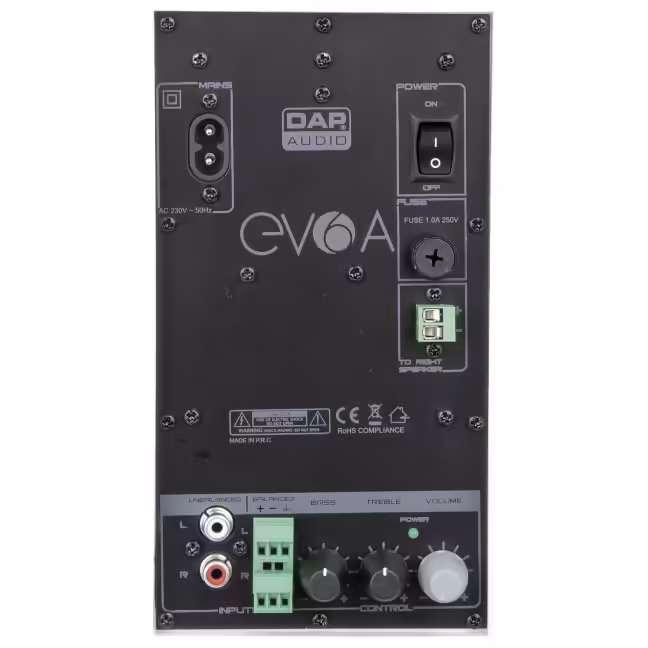 d3691_back_30 Пасивни тонколони 35W професионални DAP EVO 6А бели инсталационни | AVStore