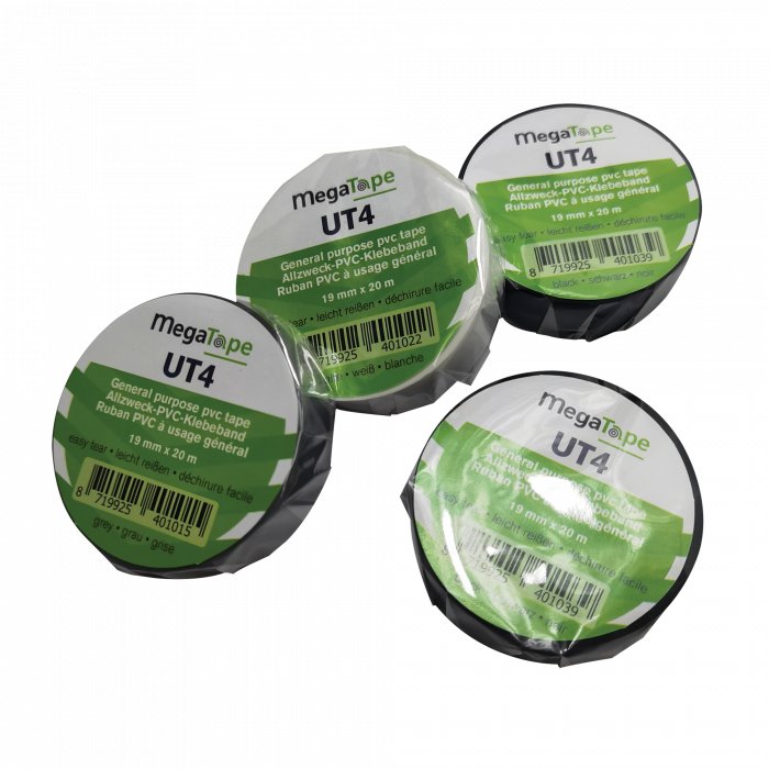 90677_detail05_24 Тиксо MegaTape UT4 черно 19мм/20м | AVStore