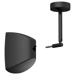 Компактна пасивна тонколона за повърхностен таванен монтаж с ClickMount™ AUDAC ATEO2 8Ω черна | AVStore