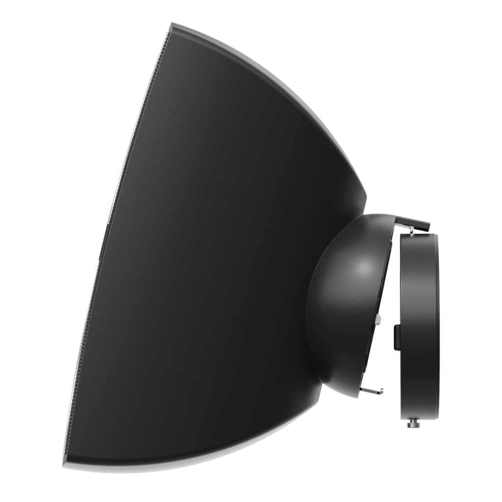 ATEOxM-side-view-click Пасивна тонколона за вътрешен и външен монтаж с CleverMount+™ AUDAC ATEO4M 16Ω черна | AVStore