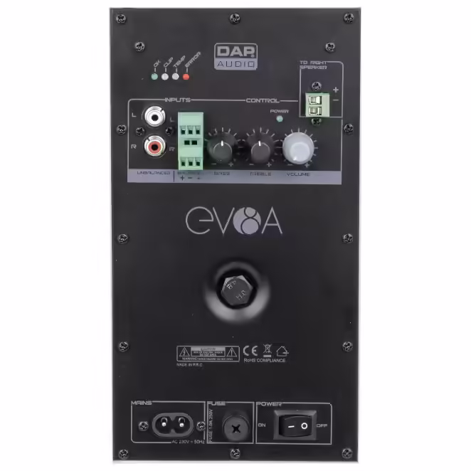 d3692_back_43 Пасивни тонколони 80W професионални DAP EVO 8А черни инсталационни | AVStore