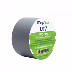 Тиксо MegaTape PVC Tape UT7 сиво 19мм/20м | AVStore