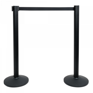 Комплект регулируема предпазна бариера Showgear PRO – 2м – черен | AVStore