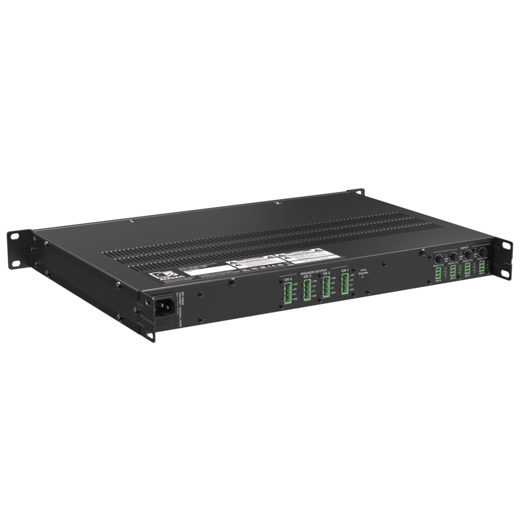 CEP408_b Професионален усилвател Audac CEP408 4 x 80W – 70/100V | AVStore