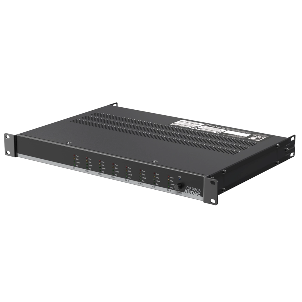 CEP803_fr Професионален усилвател Audac CEP803 8 x 30W – 70/100V | AVStore
