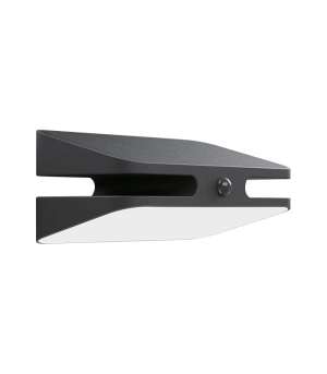 LED соларна фасадна стенна лампа с PIR сензор SOLARIS-T 7W 4000K VITO черна | AVStore