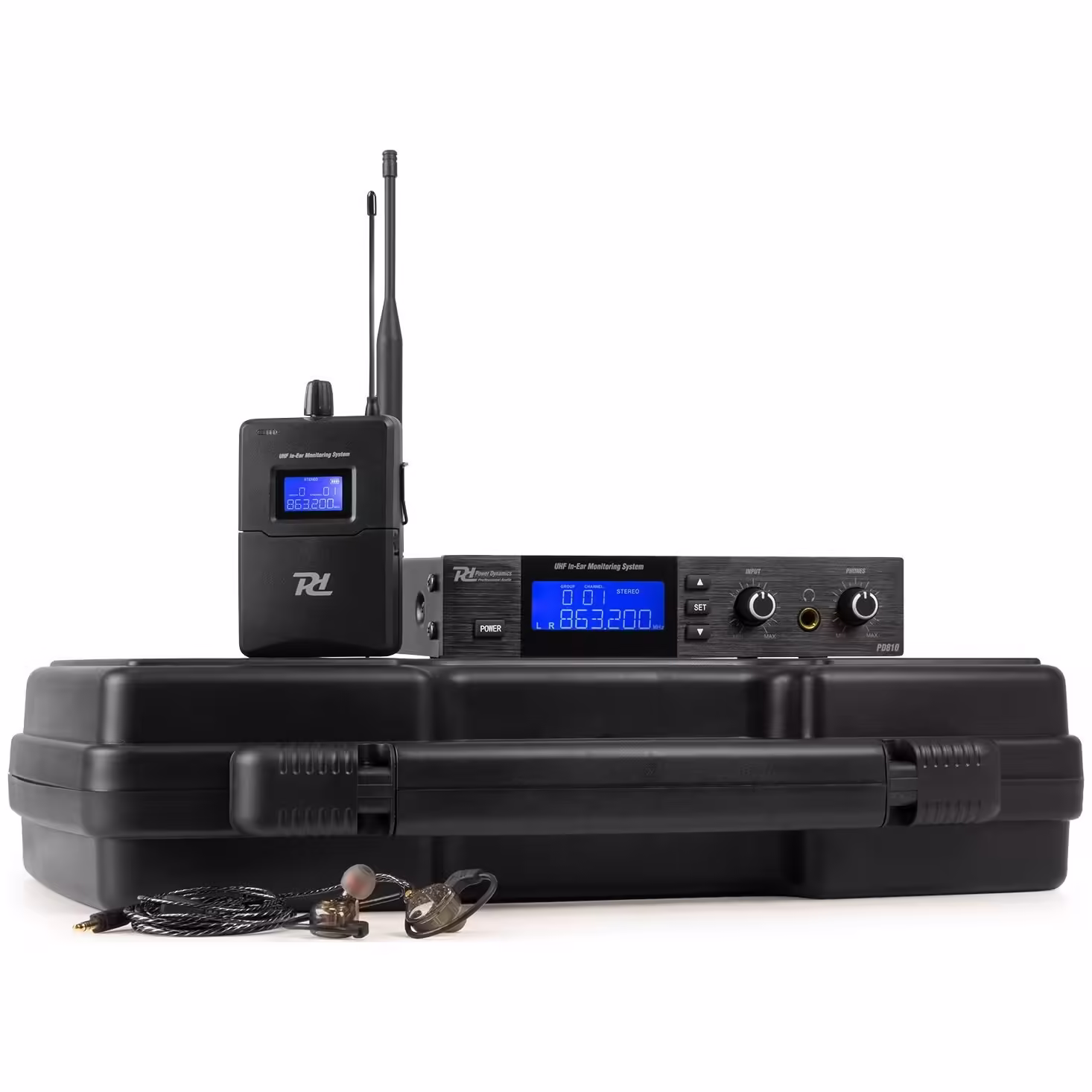 179002_side3 Професионална In-Ear Monitor система Power Dynamics PD810 UHF | AVStore