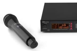 Безжичен микрофонен комплект Power Dynamics PD504H UHF с 4 ръчни микрофона 50 канала | AVStore