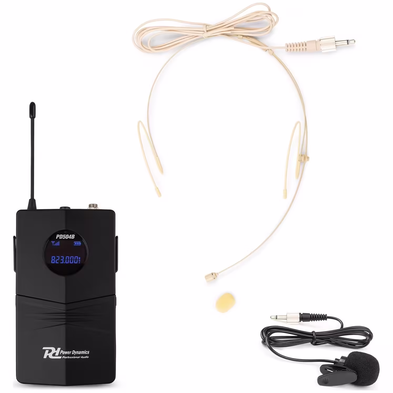 179007_side2 Безжичен микрофон с джобен предавател за системи Power Dynamics PD504 | AVStore