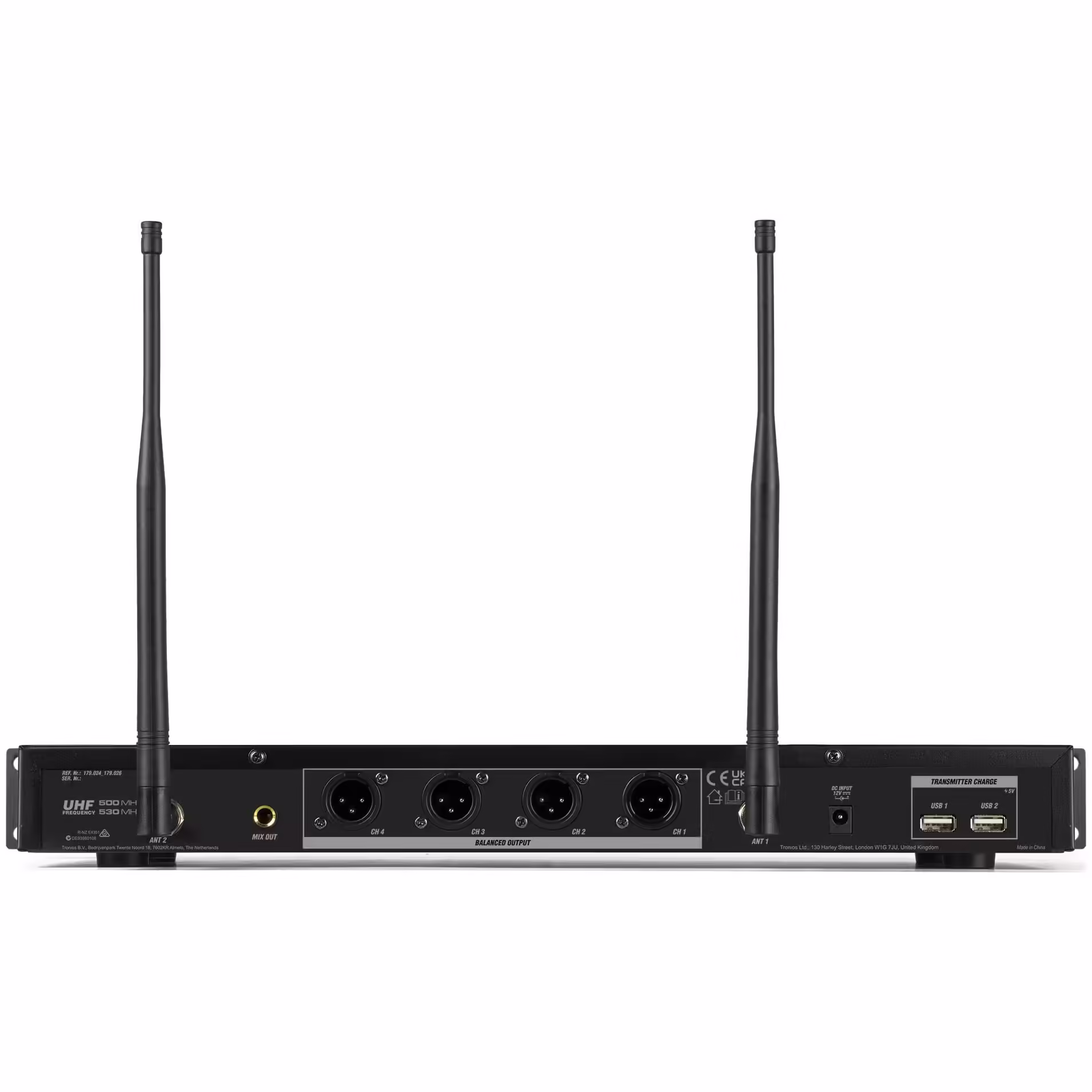 179024_in1 Безжичен микрофонен комплект Power Dynamics PD524 UHF с 4 ръчни микрофона | AVStore