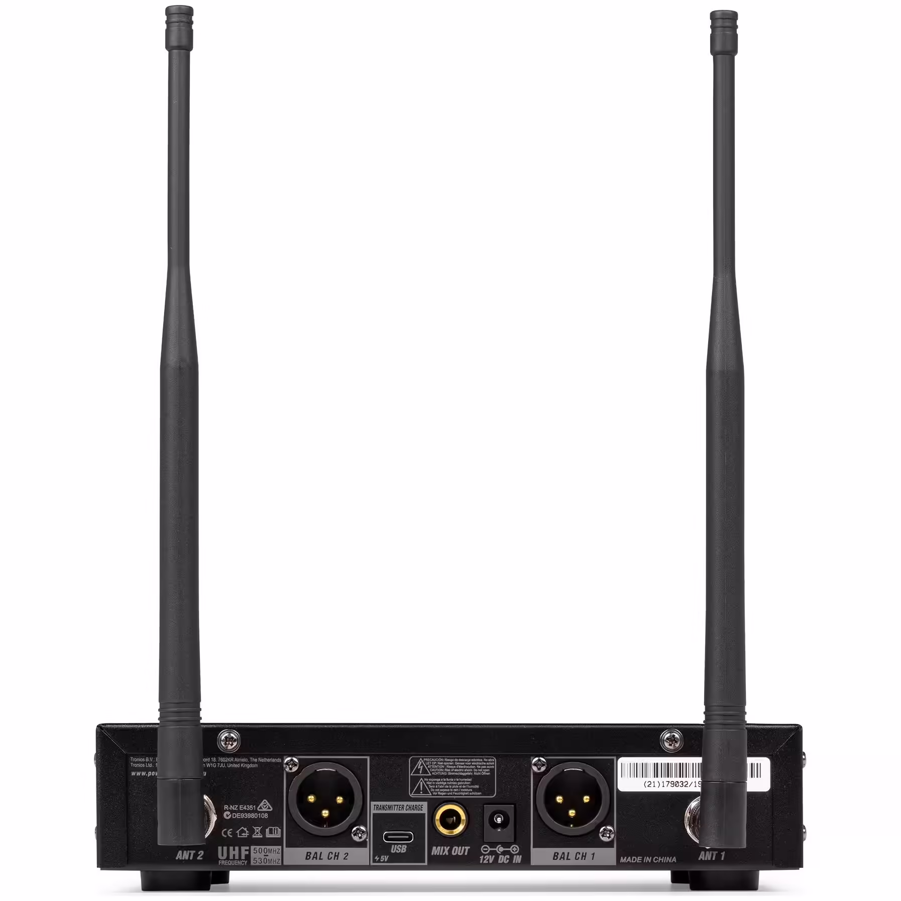 179032_insert1_1 Безжичен микрофонен комплект Power Dynamics PD522B UHF с 2 микрофона 100 канала | AVStore