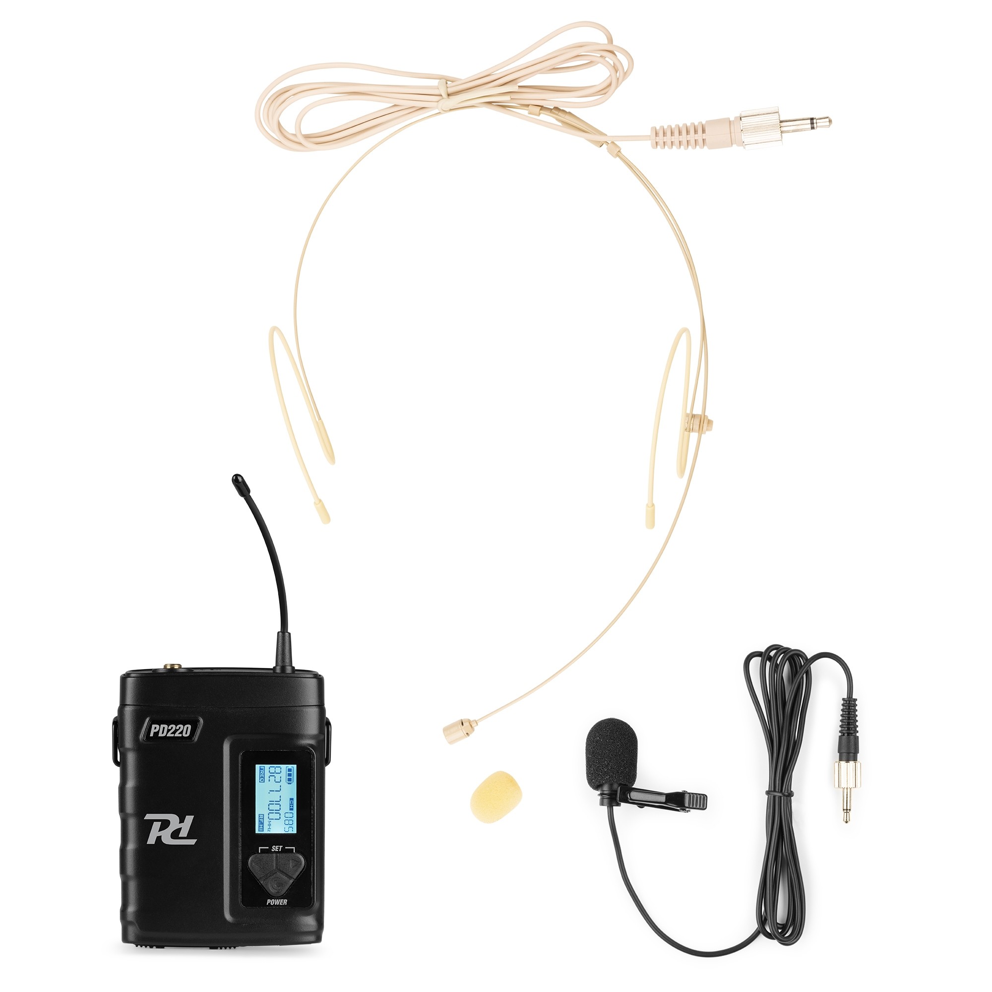 179037_side2_1 Безжичен микрофонен комплект Power Dynamics PD220B UHF с 2 микрофона 80 канала | AVStore