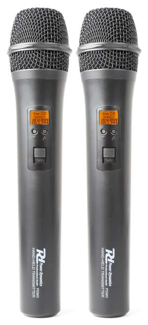 Безжична микрофонна система Power Dynamics PD782 UHF с 2 ръчни микрофона 8 канала | AVStore